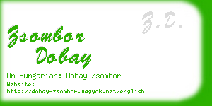 zsombor dobay business card